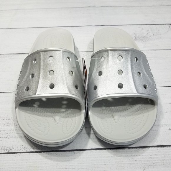 Crocs Baya ll Metallic Slide Sandals Mens Size 10 (Womens 12) main image 2